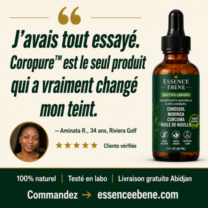 Coropure™ - Ta peau retrouve son éclat. De l'intérieur. Naturellement.