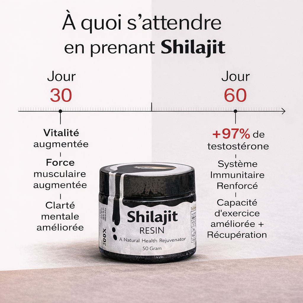 Résine de Shilajit Authentique - Décuplez Votre Vitalité et Éliminez la Fatigue