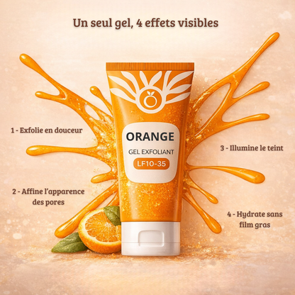 Gel Exfoliant Doux à l'Orange - Adieu taches sombres & rugosités (Visage & Corps)