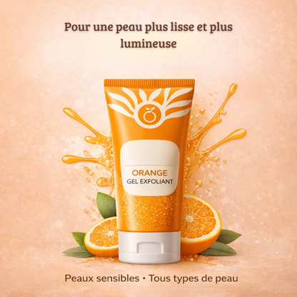 Gel Exfoliant Doux à l'Orange - Adieu taches sombres & rugosités (Visage & Corps)