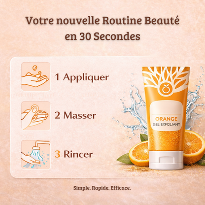 Gel Exfoliant Doux à l'Orange - Adieu taches sombres & rugosités (Visage & Corps)
