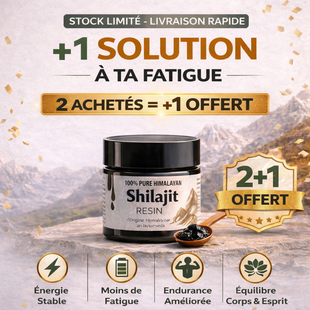 Résine de Shilajit Authentique - Décuplez Votre Vitalité et Éliminez la Fatigue
