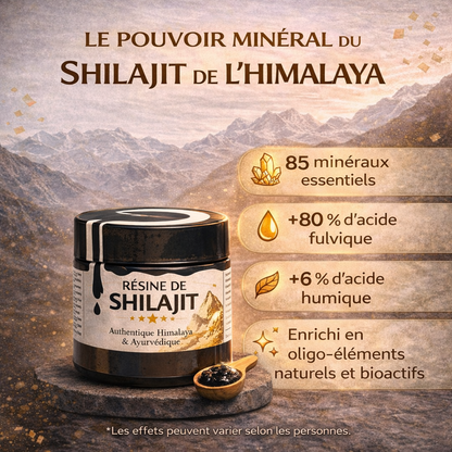 Résine de Shilajit Authentique - Décuplez Votre Vitalité et Éliminez la Fatigue