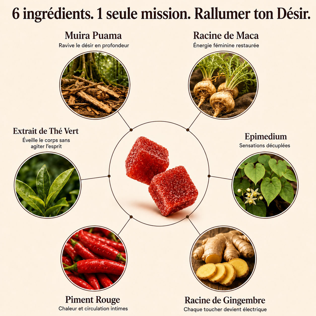 Spicy Cubes™ - Rallume ton Désir Éteint. Redeviens Dangereuse.