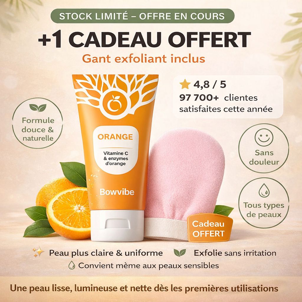 Gel Exfoliant Doux à l'Orange - Adieu taches sombres & rugosités (Visage & Corps)